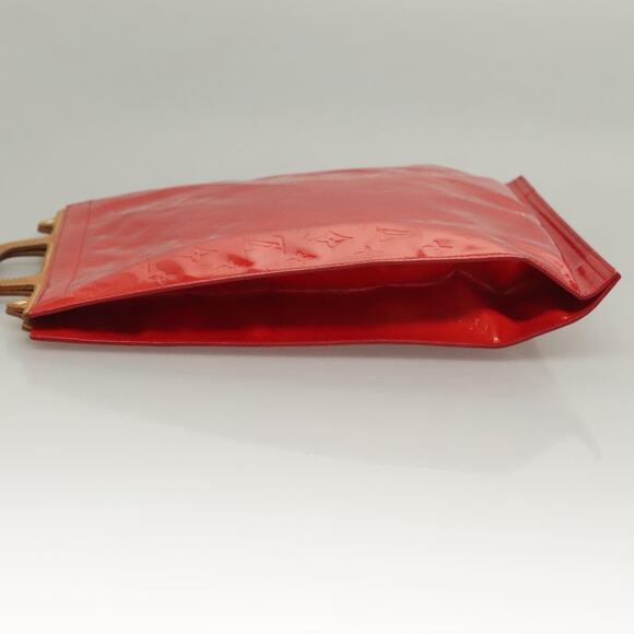 LOUIS VUITTON Monogram Vernis Stanton Tote Bag Red M91078 - Picture 6 of 12